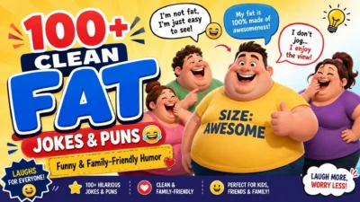 100+ Clean Fat Jokes & Puns 😂 Funny & Family-Friendly Humor