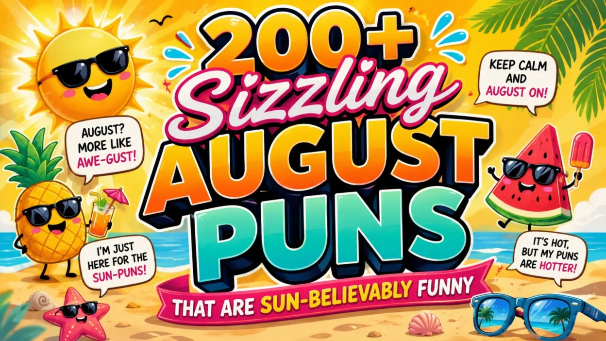 200+ Sizzling August Puns That Are Sun-believably Funny
