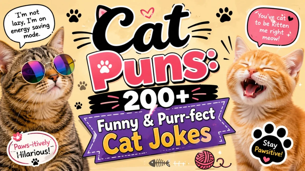 Cat Puns: 200+ Funny & Purr-fect Cat Jokes