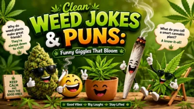Clean Weed Jokes & Puns Funny Giggles That Bloom 🌱😂