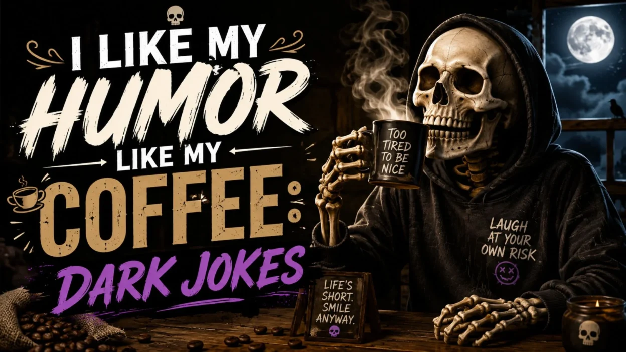 I Like My Humor Like My Coffee Dark Jokes ☕🌙