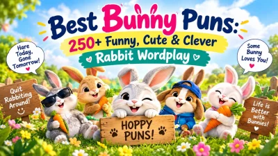Best Bunny Puns 250+ Funny, Cute & Clever Rabbit Wordplay 🐰