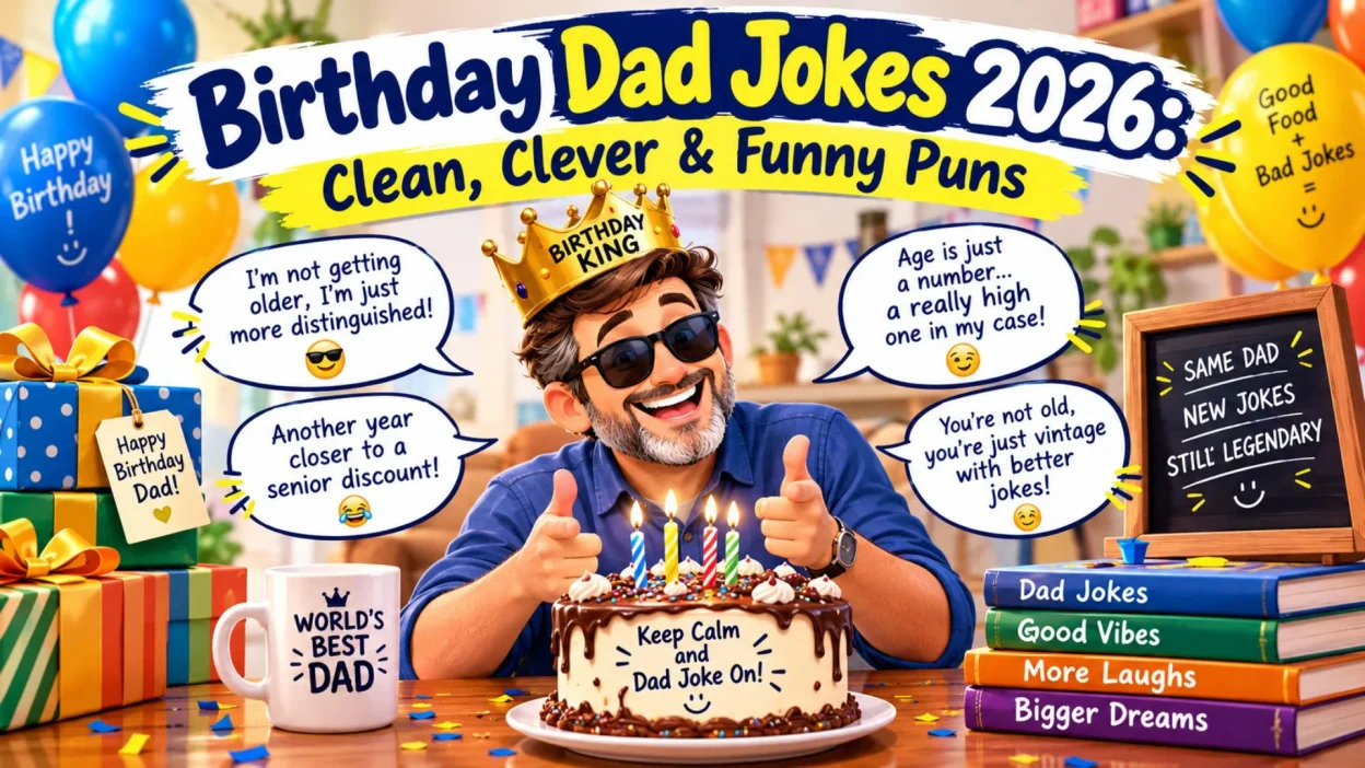 Birthday Dad Jokes 2026 Clean, Clever & Funny Puns