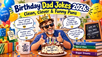 Birthday Dad Jokes 2026 Clean, Clever & Funny Puns
