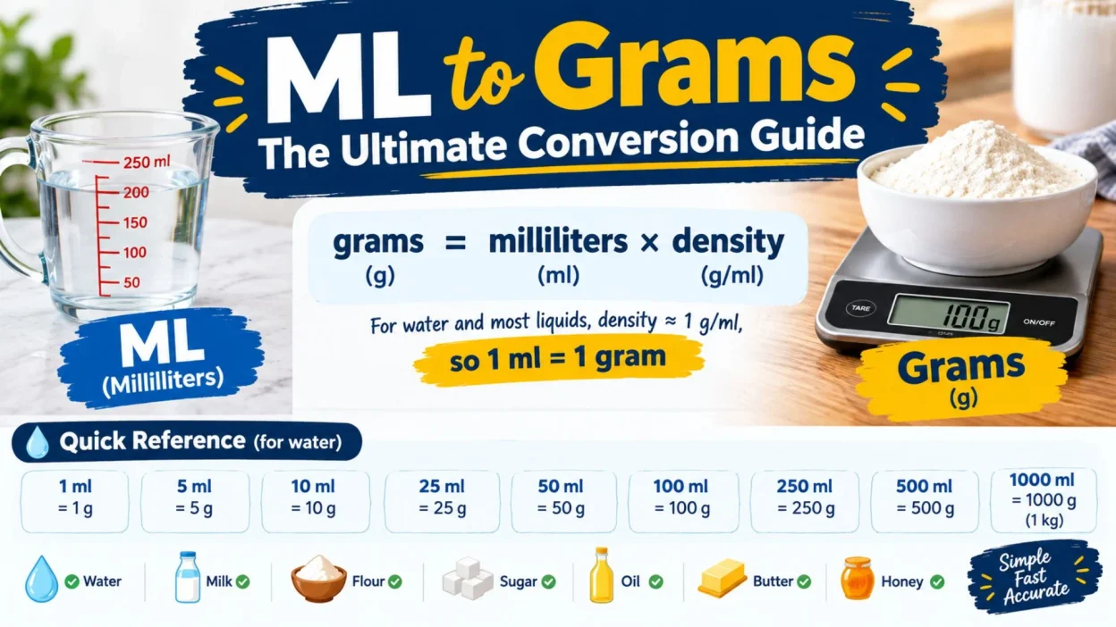 ML to Grams The Ultimate Conversion Guide