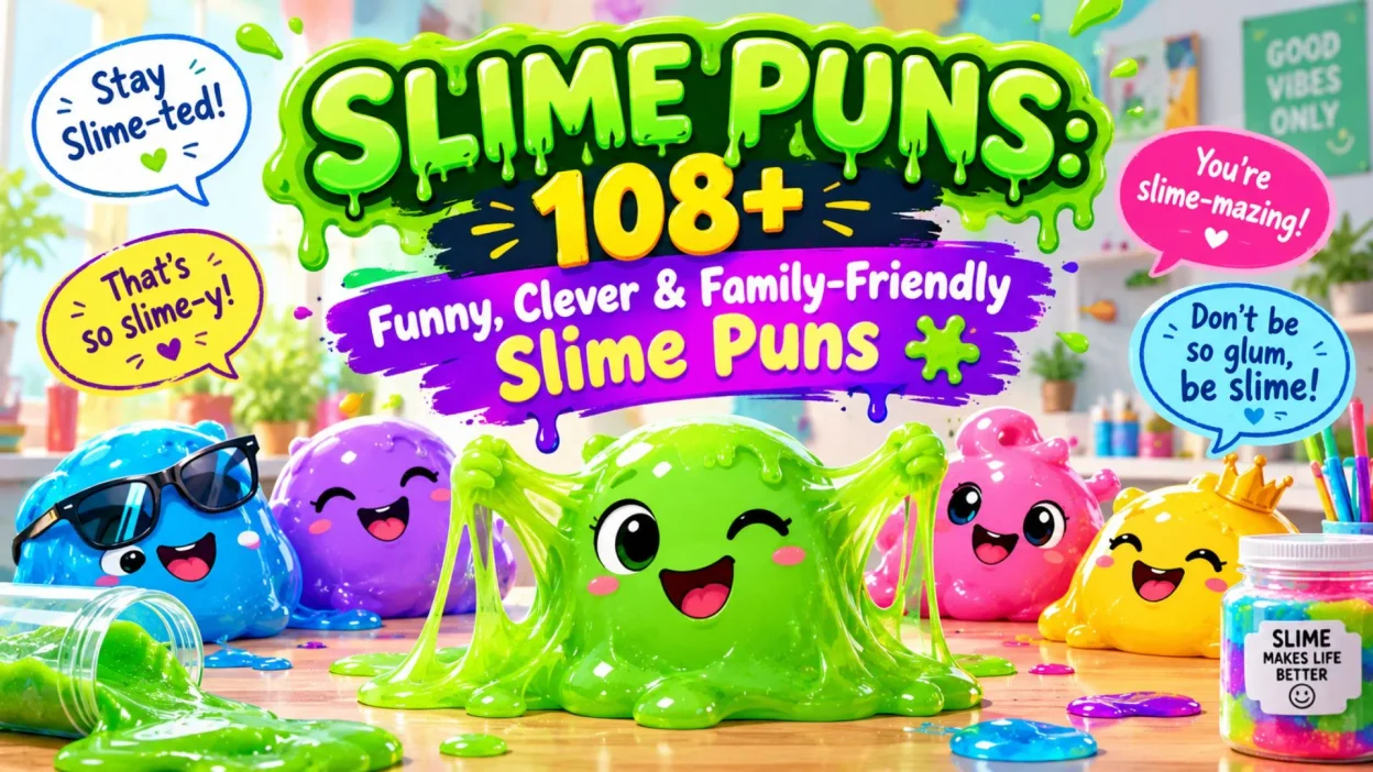 Slime Puns 108+ Funny, Clever & Family-Friendly Slime Puns 🟢