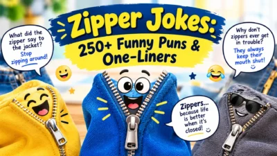 Zipper Jokes: 250+ Funny Puns & One-Liners