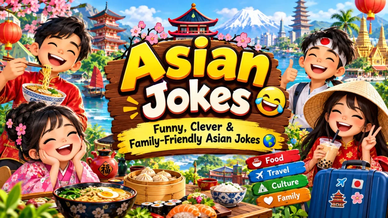 Asian Jokes Funny, Clever & Family-Friendly Asian Jokes 🌏😂