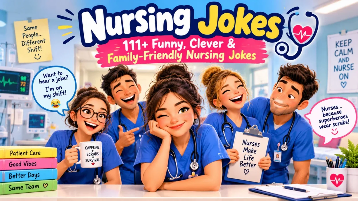 Nursing Jokes 111+ Funny, Clever & Family-Friendly Nursing Jokes 🩺😂
