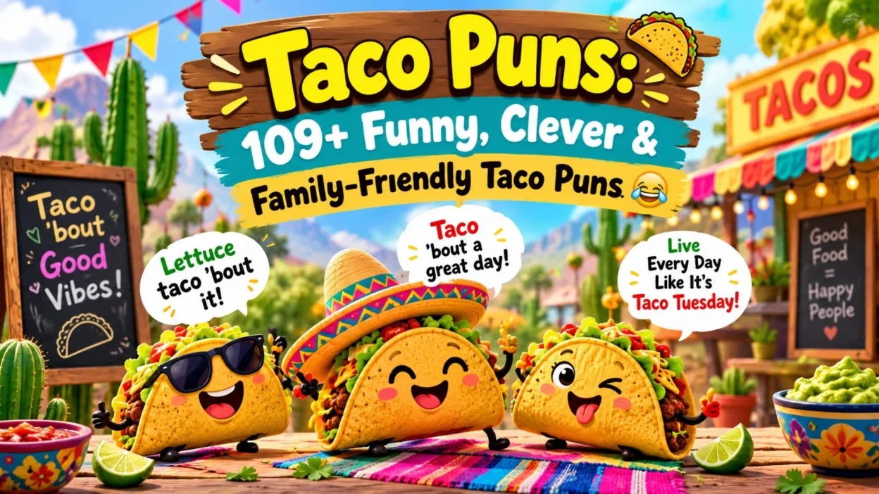 Taco Puns 109+ Funny, Clever & Family-Friendly Taco Puns 🌮😂